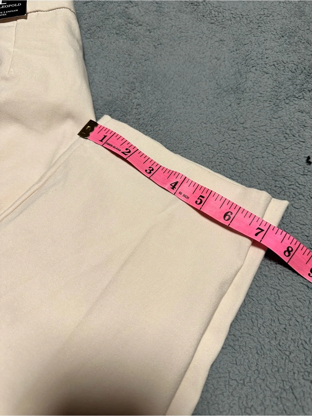 Jules & Leopold Cream Straight-Leg Chino Pants
